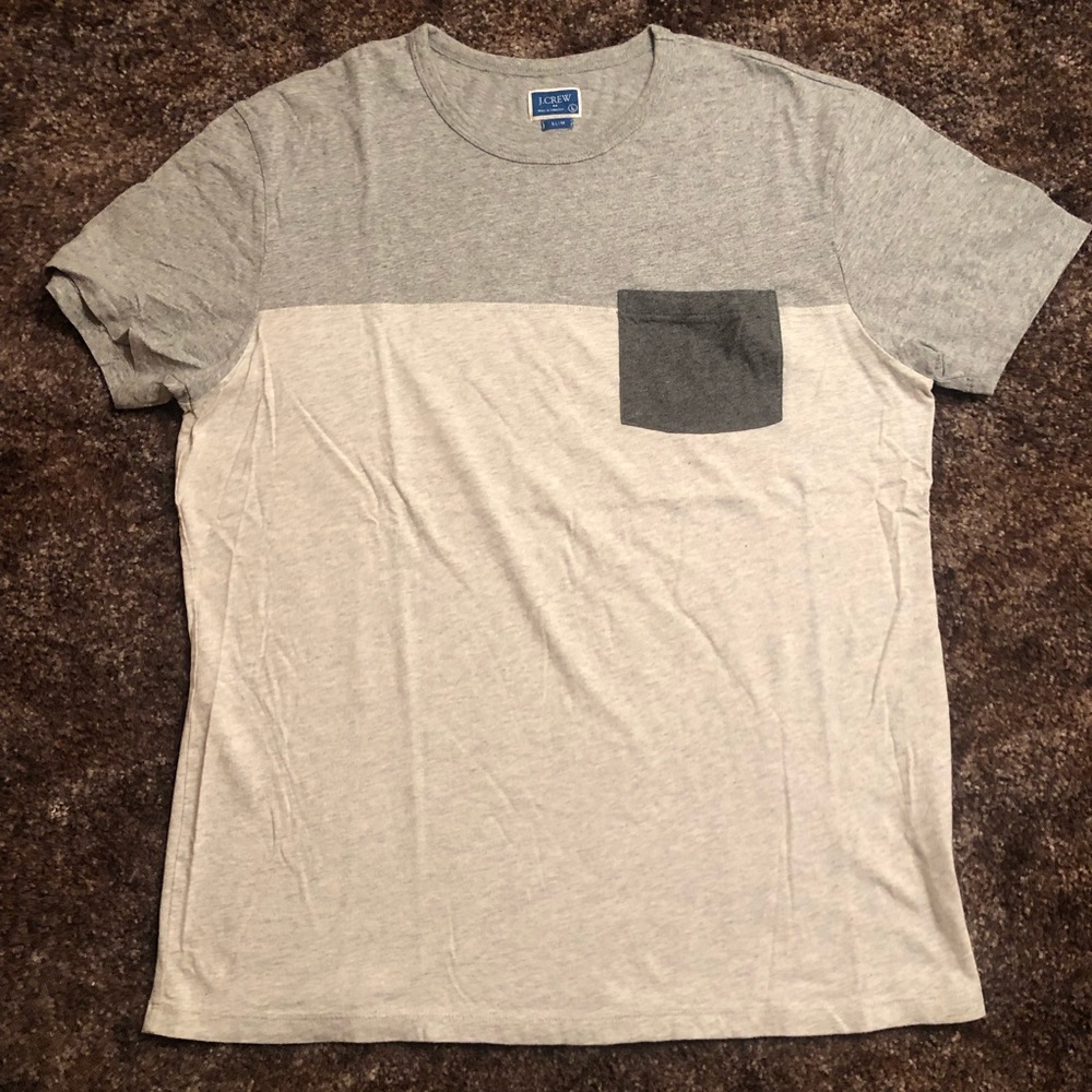 J Crew Men’s Single Pocket Slim Crew Shirt